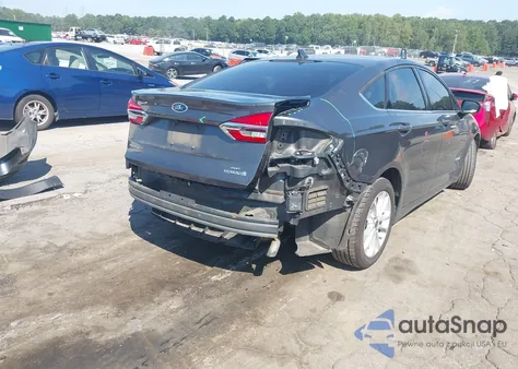 2019 Ford Fusion Hybrid Se from USA, damaged, VIN 3FA6P0LU2KR206062